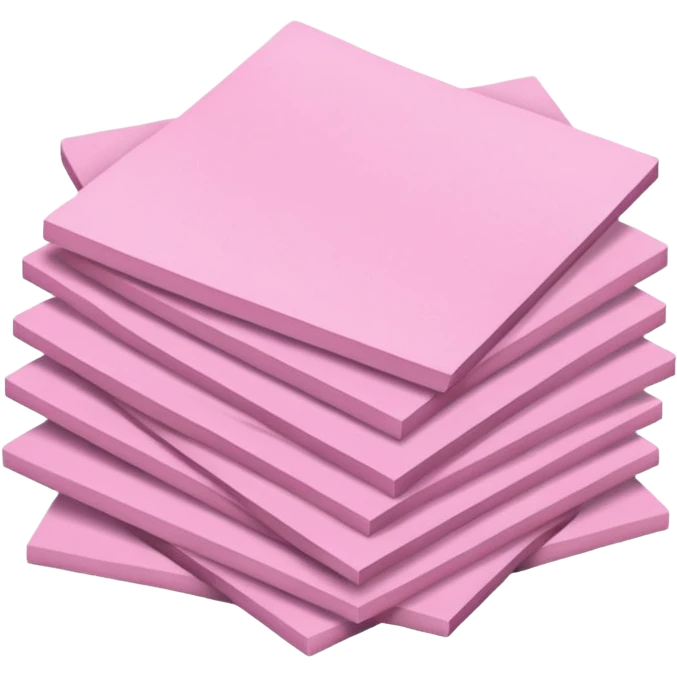 post it notes soft pink vibes emoji