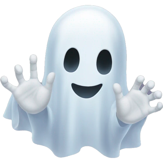ghost hands emoji