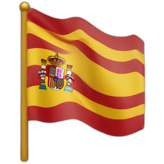 spain and british flag fusion emoji
