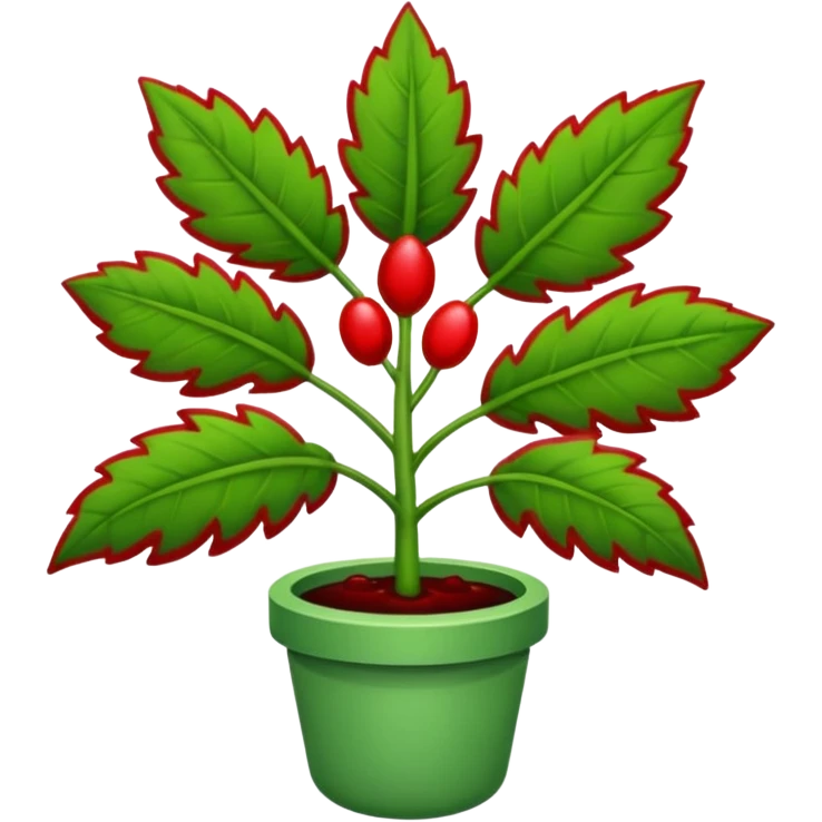  planta carnivora con sangre emoji