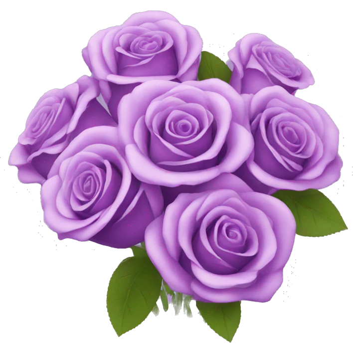 purple rose flower bouquet  emoji