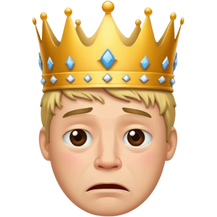 плачущий король из  clash royale emoji