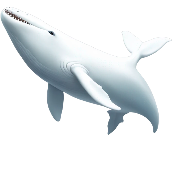 white whale , underside emoji