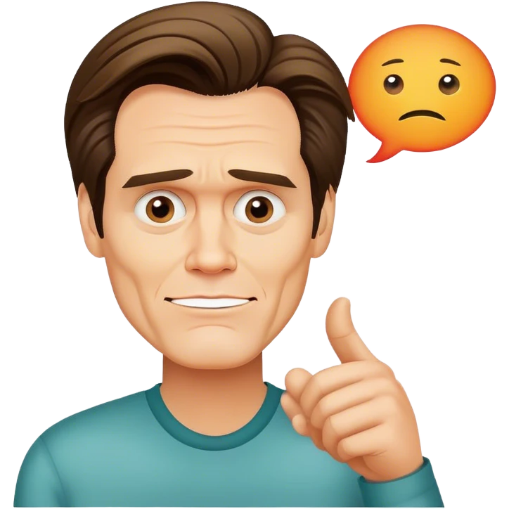 Jim carrey with a Speech bubble saying the word FABIAAAN emoji