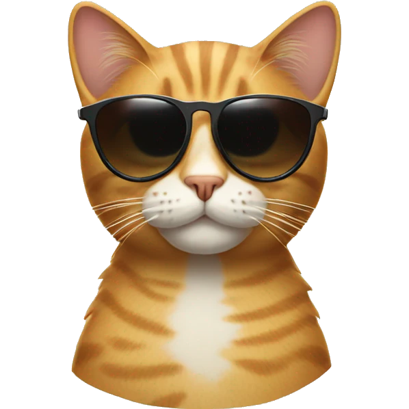 Cat with sunglasses emoji