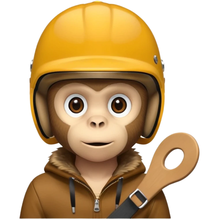 monkey with skater helmet emoji