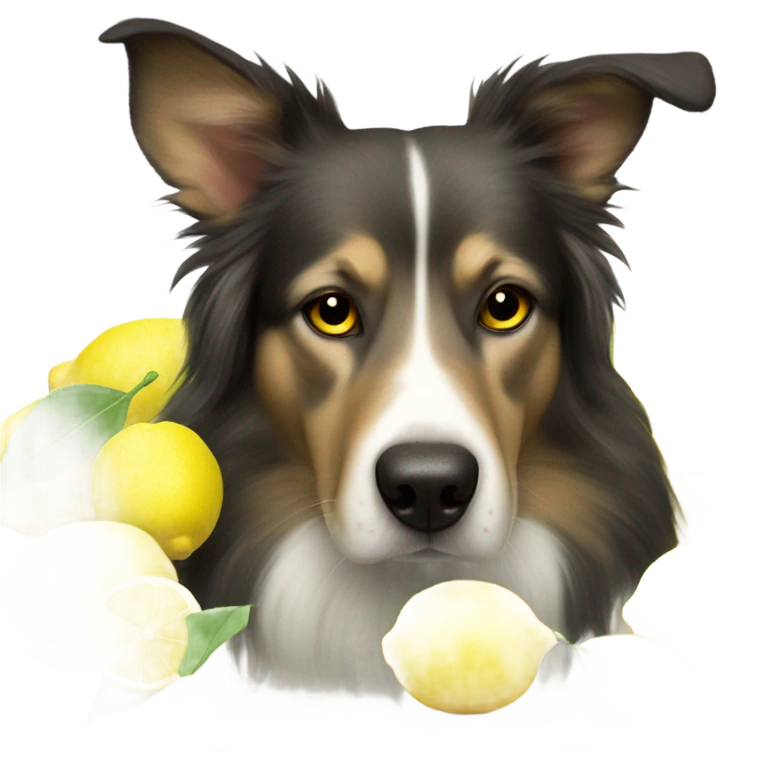dog with lemons emoji
