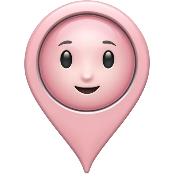 pale pink location pin emoji