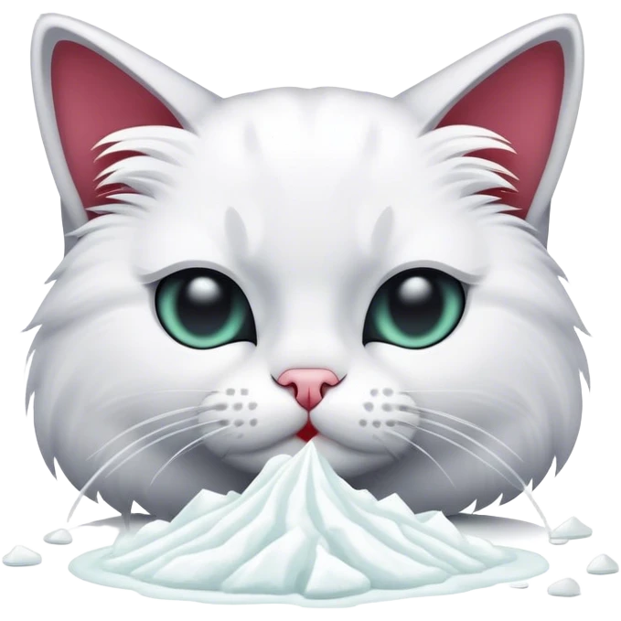 cat snorting cocaine emoji