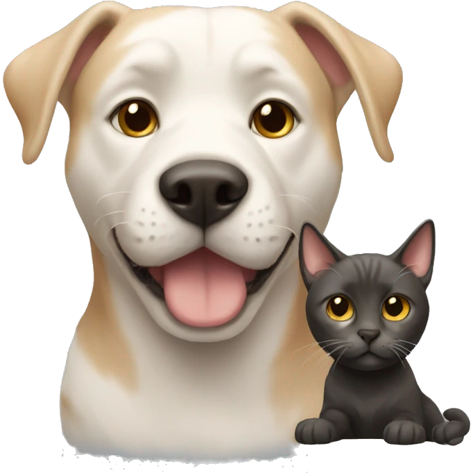 cat with a dog emoji