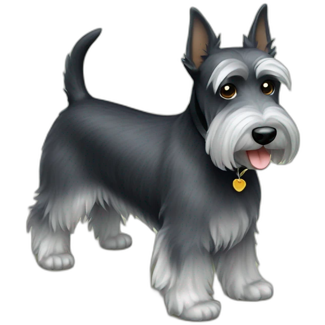 dog scottish terrier full body emoji