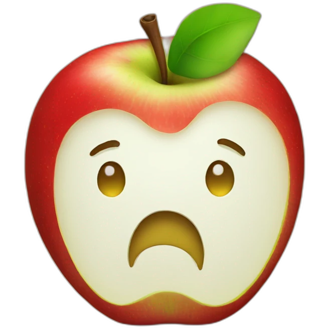 an apple emoji