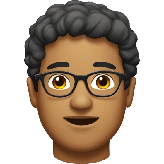 hispanic person with glasses and rosemary around neck emoji