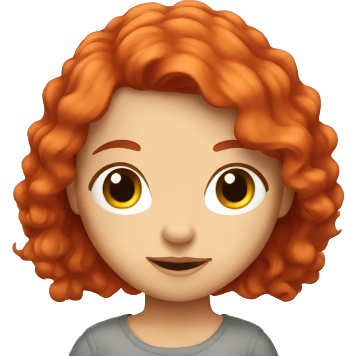 red hair girl  emoji