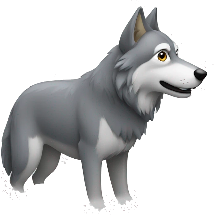 Grey Woolf  emoji