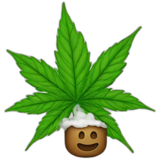 smoking weed emoji