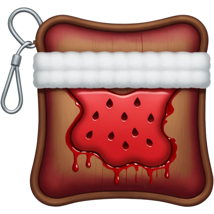 Period pad blood on it emoji
