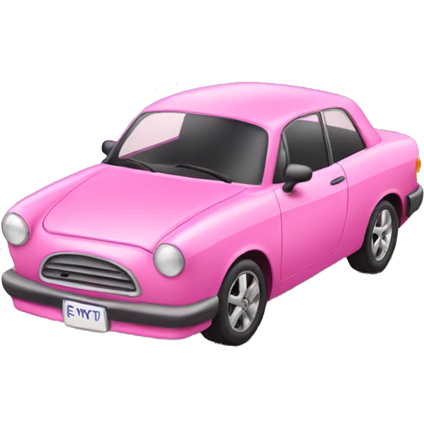 pink car emoji