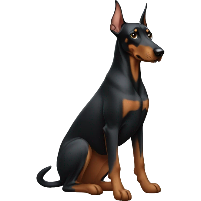 Un doberman  emoji