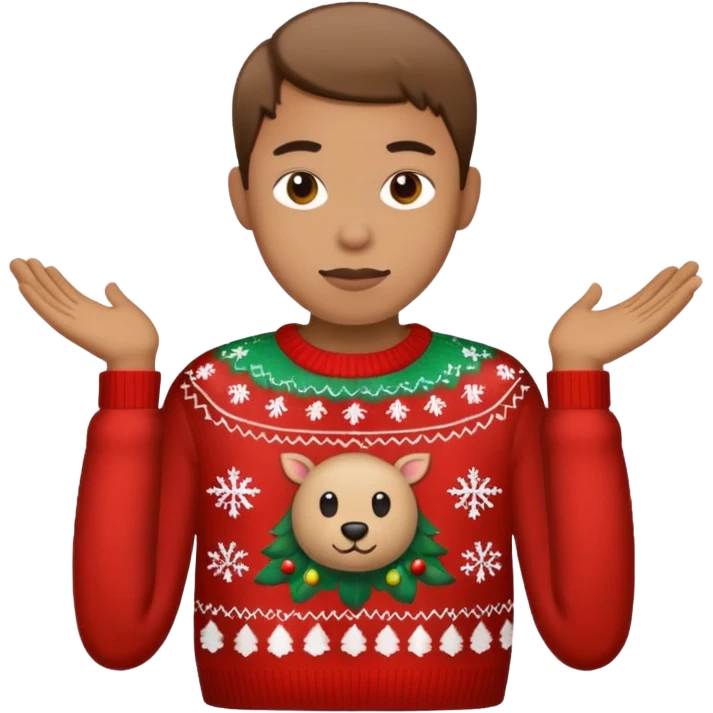 ugly christmas sweater emoji