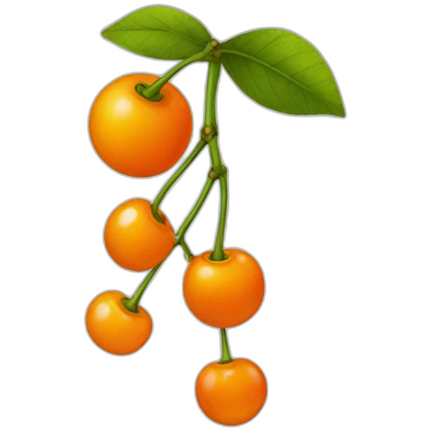 orange cherry emoji