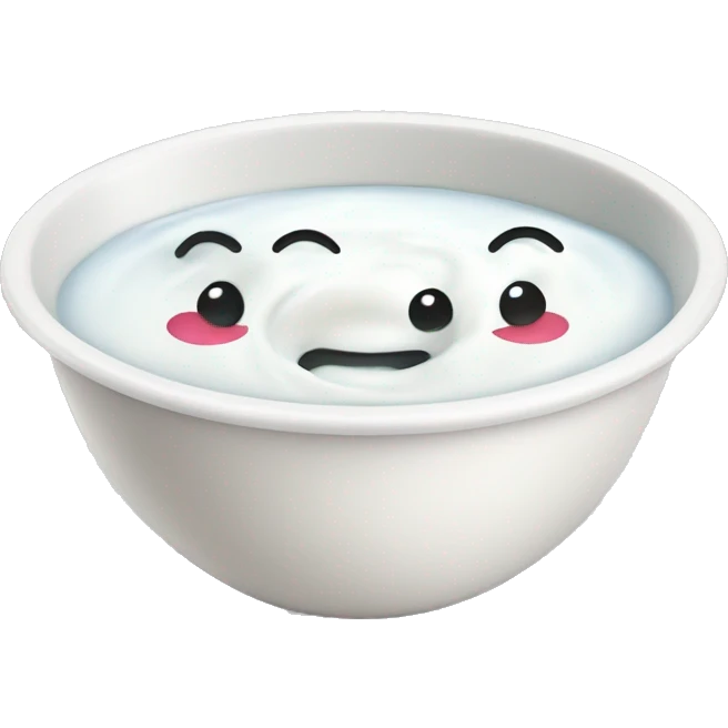 yogurt in a bowl emoji