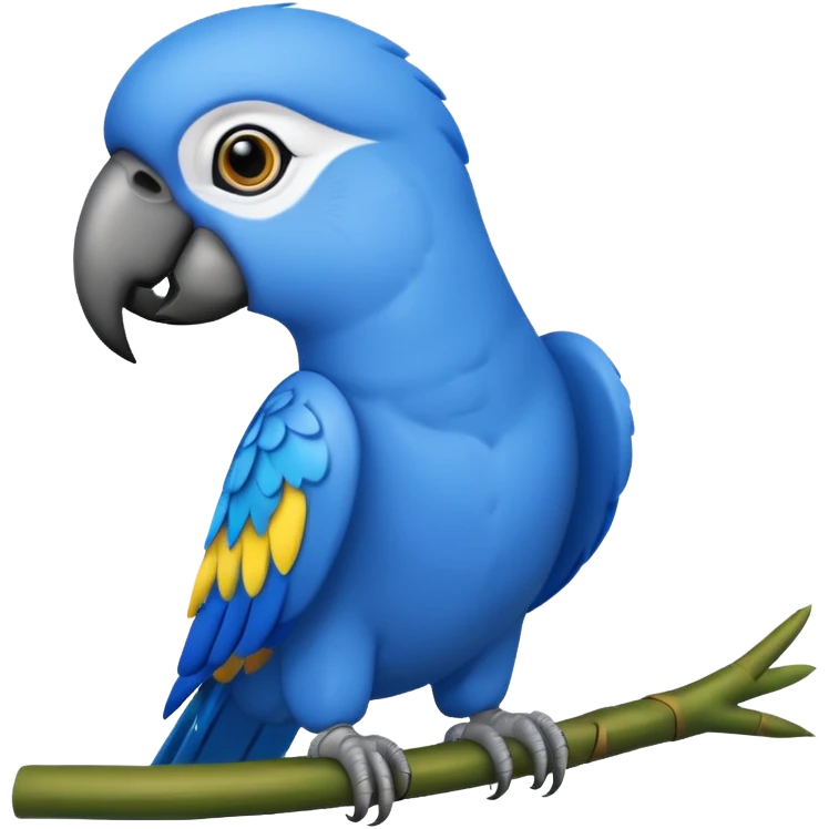 blue parrot  emoji