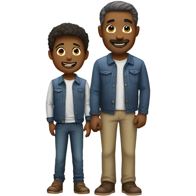 father and son emoji