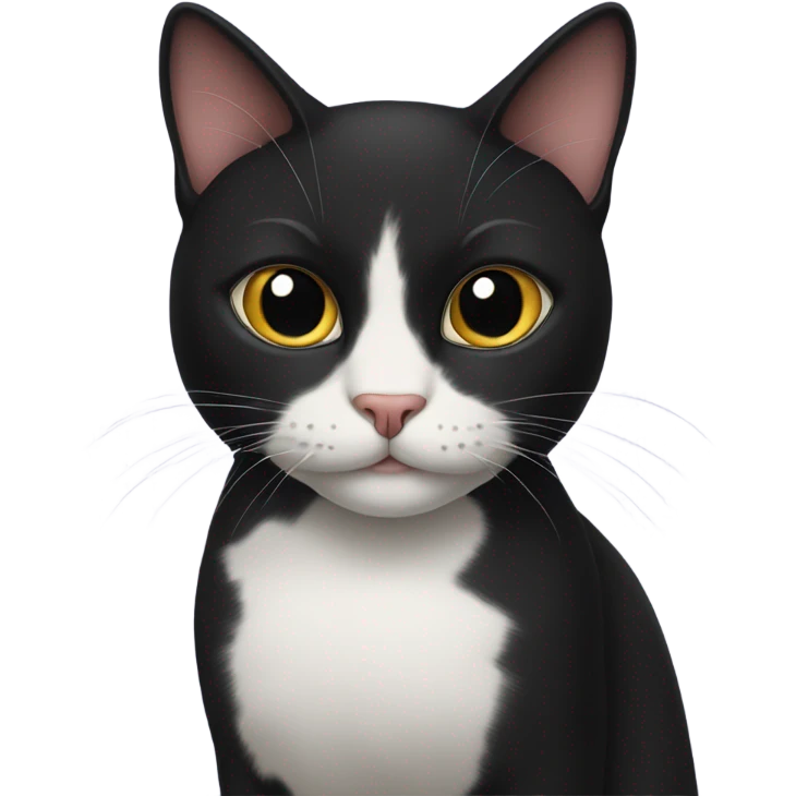 Black cat with heart eyes  emoji