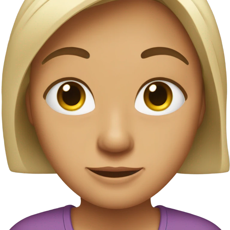 una dona con ojos manos y pies emoji