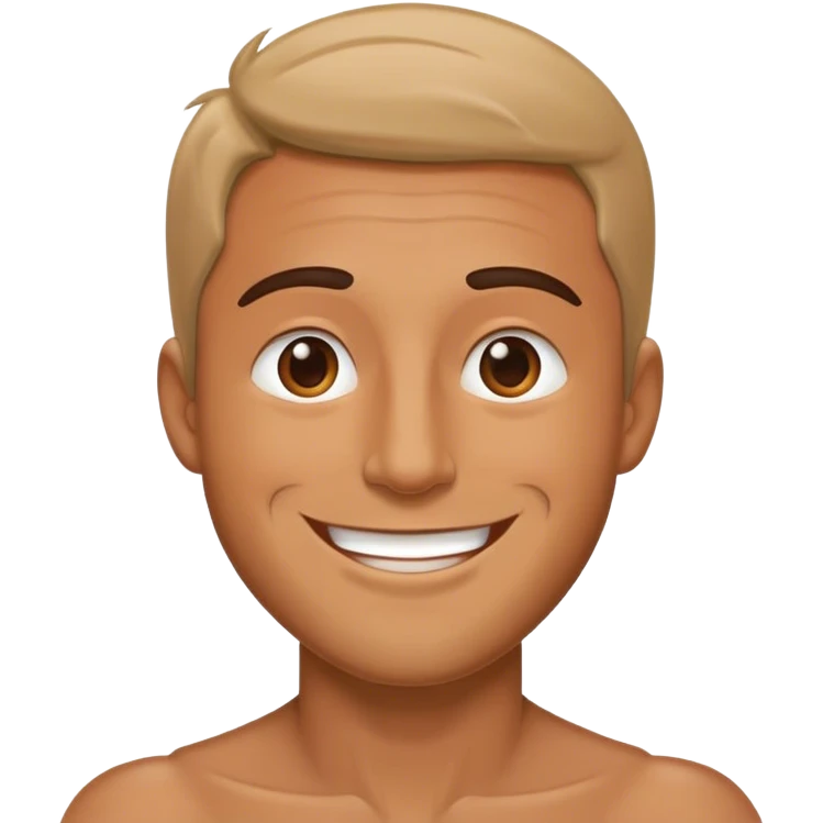 happy and fulilled man emoji