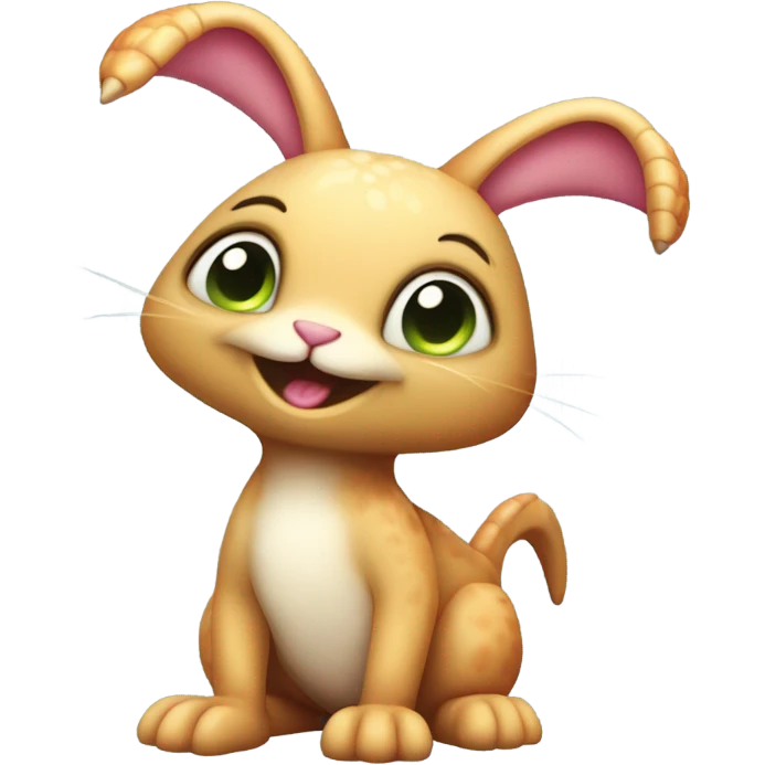 Dino bunny emoji