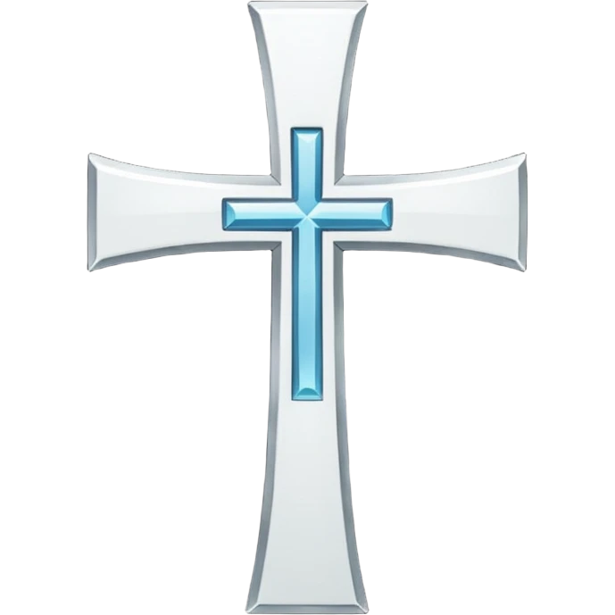 white cross with design emoji