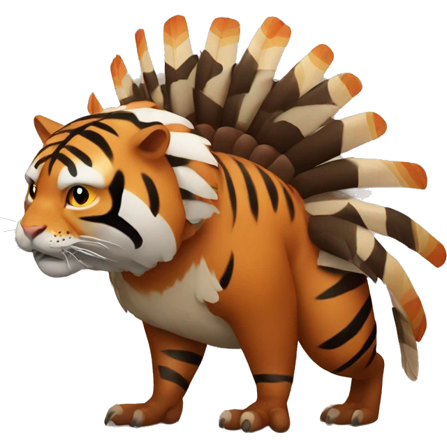 Transform a turkey into a tiger emoji