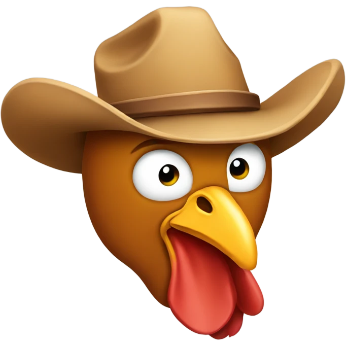 Cowboy chicken emoji