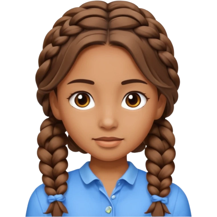 braided hair girl emoji