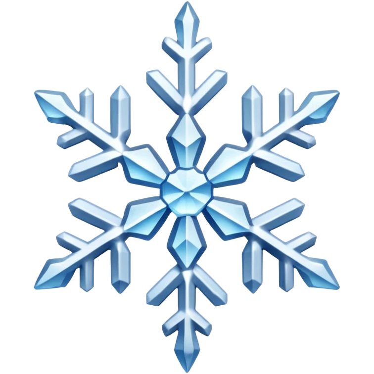 Snowflakes in winter morning emoji