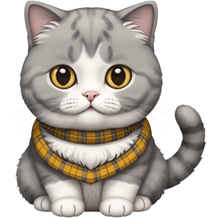 Scottish fold cat emoji  emoji