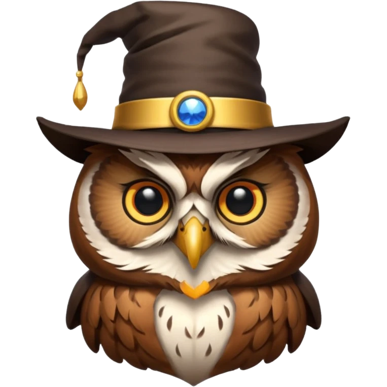 owl with magician hat emoji