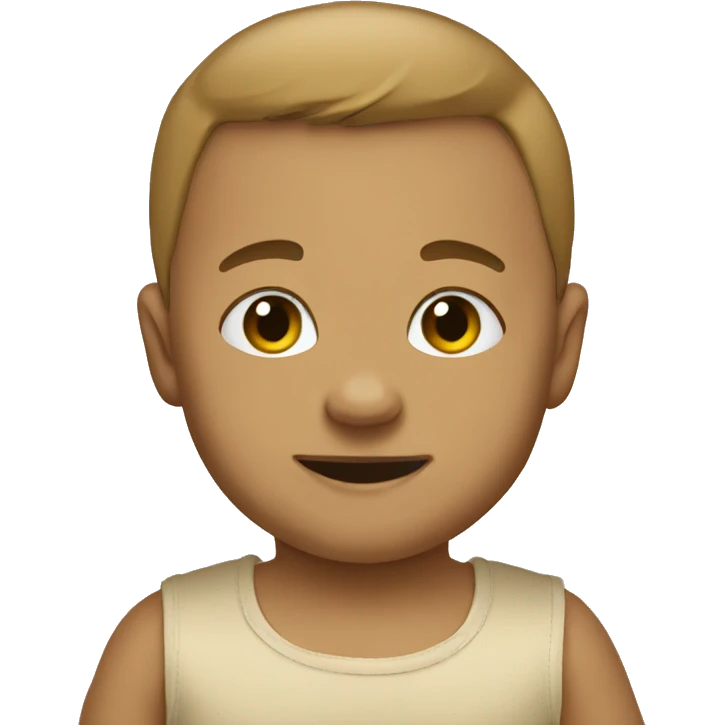 Beige baby bodysuit emoji