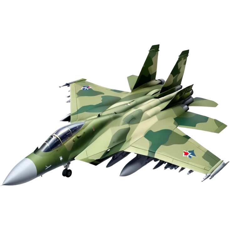 SU-35 Jet - Sukhoi (Model Year: 2020) (Iconic colour: Camouflage green) emoji