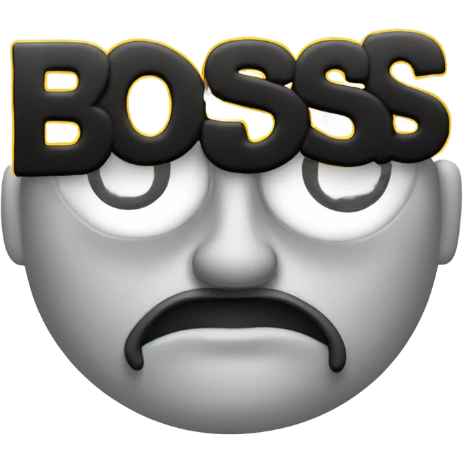 boss logo written emoji