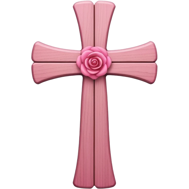 Pink cross emoji