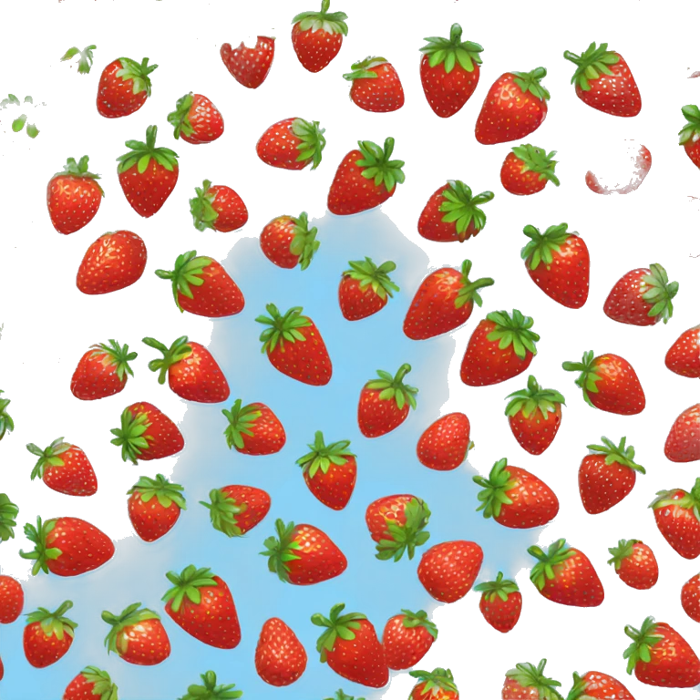 blue strawberry emoji