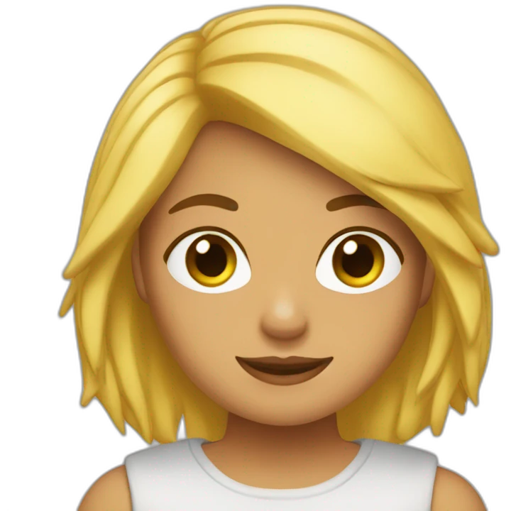 Chica rubia emoji