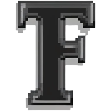 letters BLK in black western font with silver outline emoji