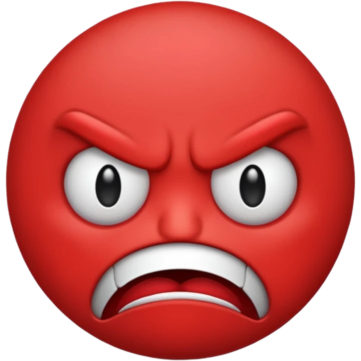 red emoji mad emoji