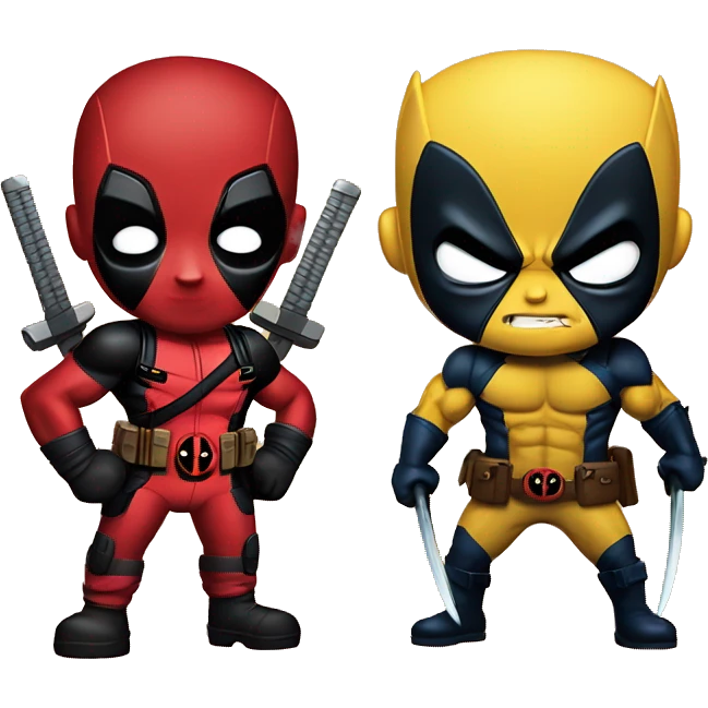 Deadpool and wolverine emoji