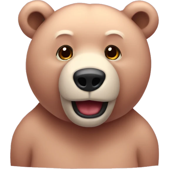 Un orso rosa  emoji