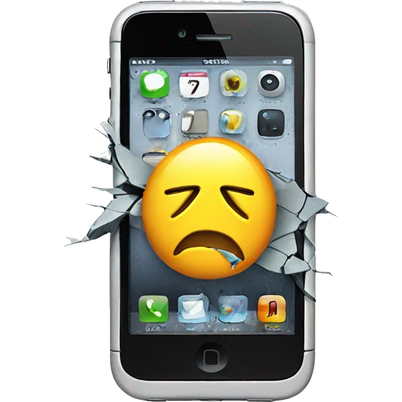 broken iphone emoji